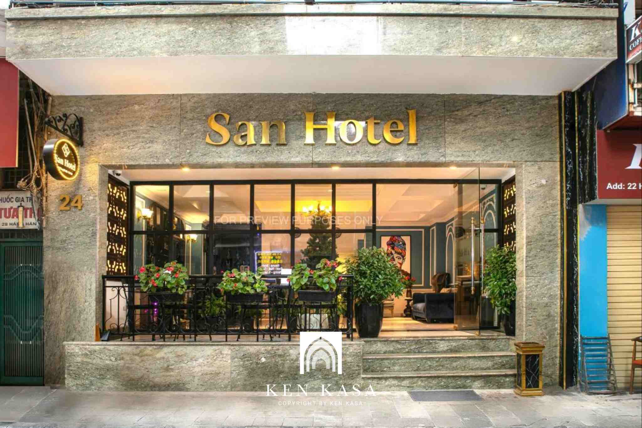 Thiết kế ngoại thất của San Boutique Hanoi Hotel 